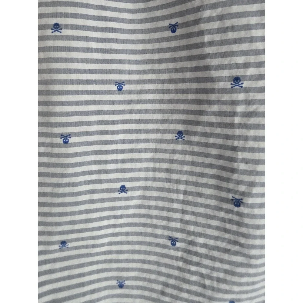 Banana Republic Men S Button Down Shirt Long Sleeve Blue White Striped Cotton